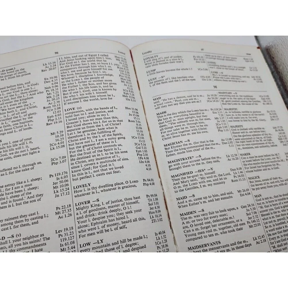 Vintage Concise Concordance Revised Standard Version 1959 Holy Bible Reference